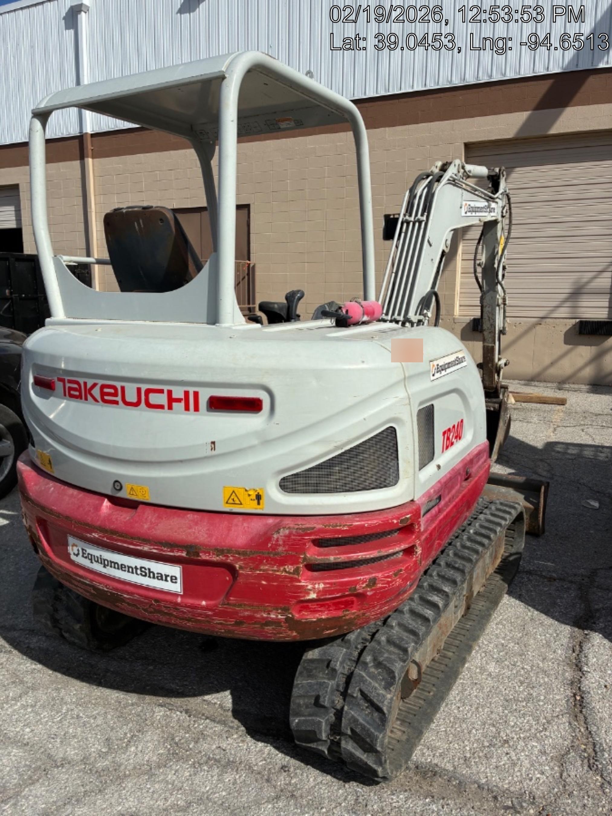 2019 TAKEUCHI TB240