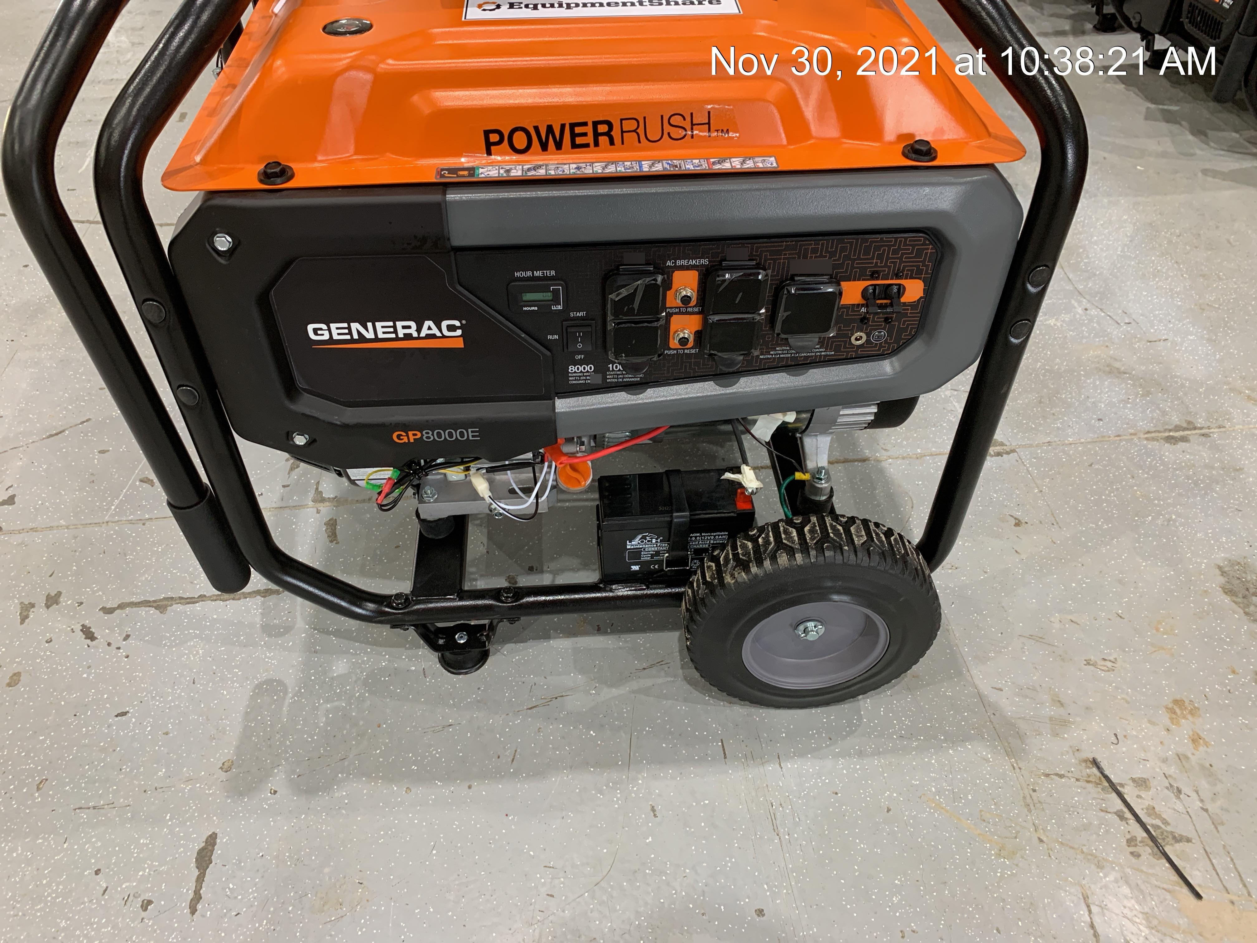 2021 GENERAC GP8000E