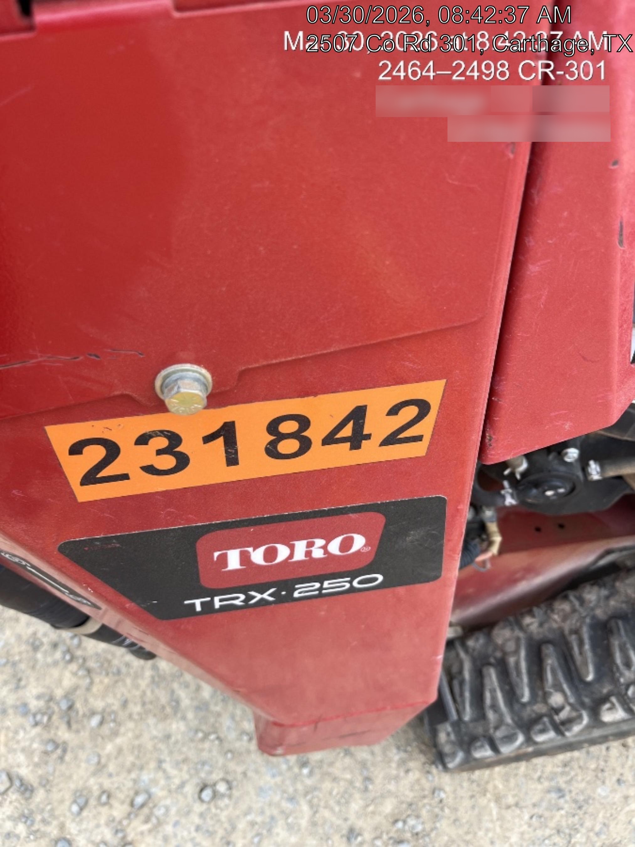 2022 TORO TRX-250