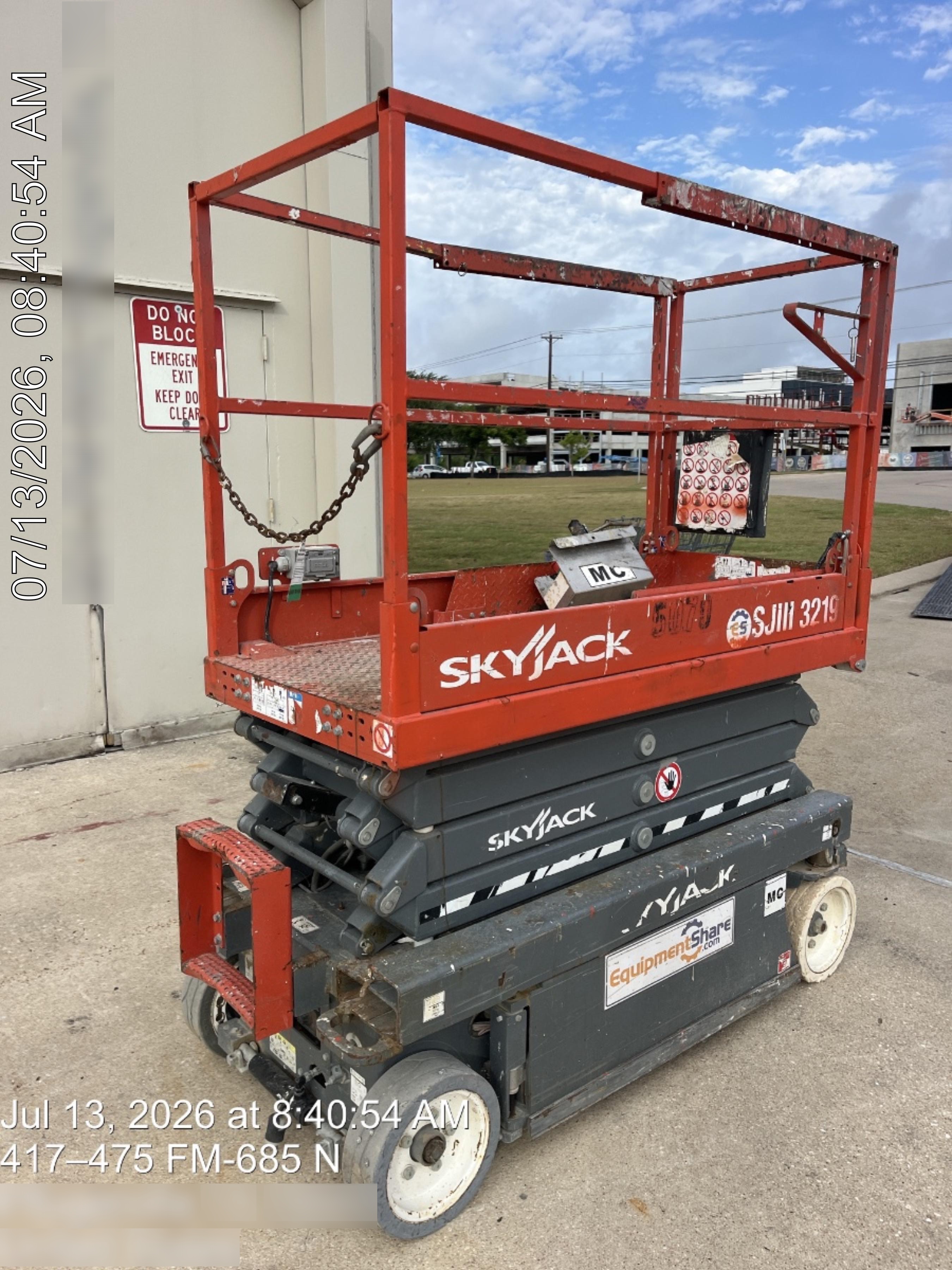 2017 SKYJACK SJIII-3219
