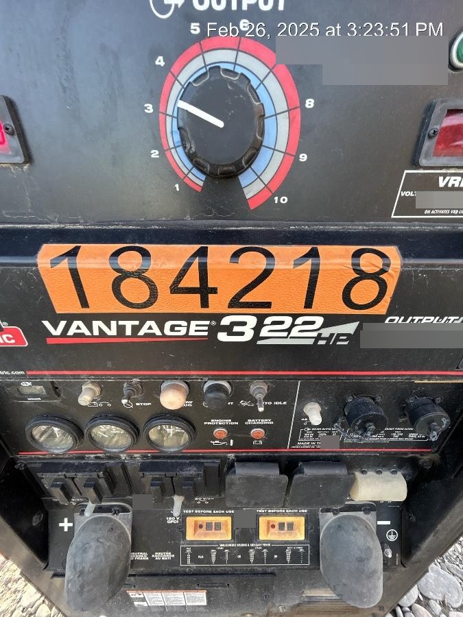 2021 LINCOLN ELECTRIC Vantage 322