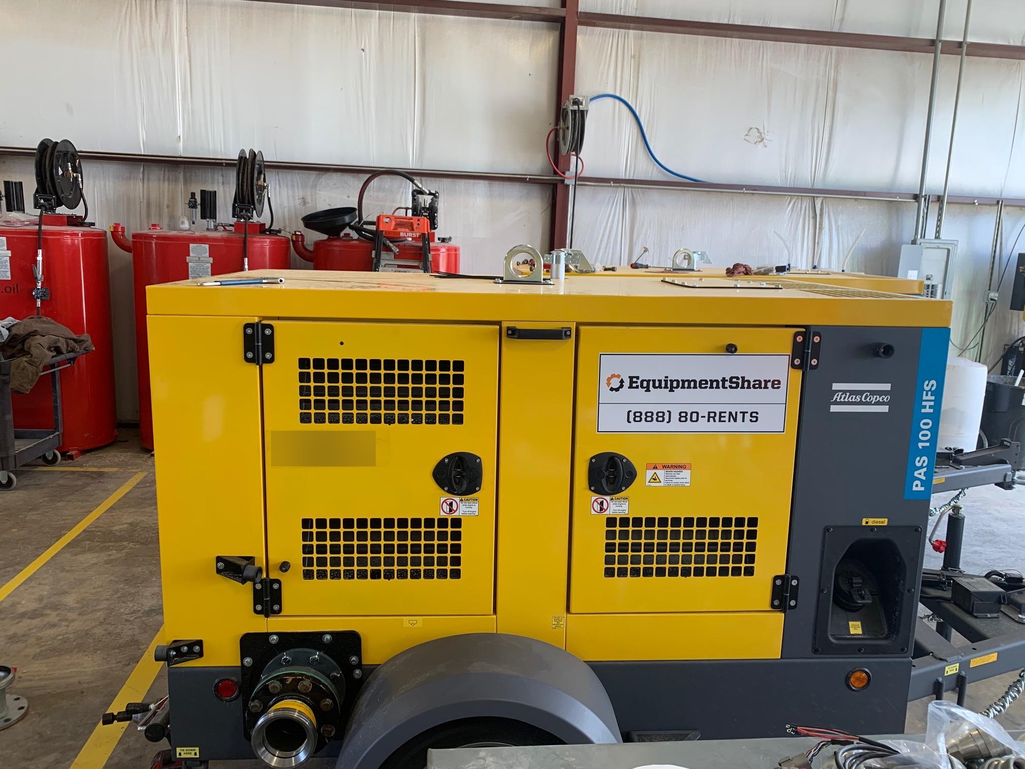 2020 ATLAS COPCO PAS 100 HF CS Enclosed