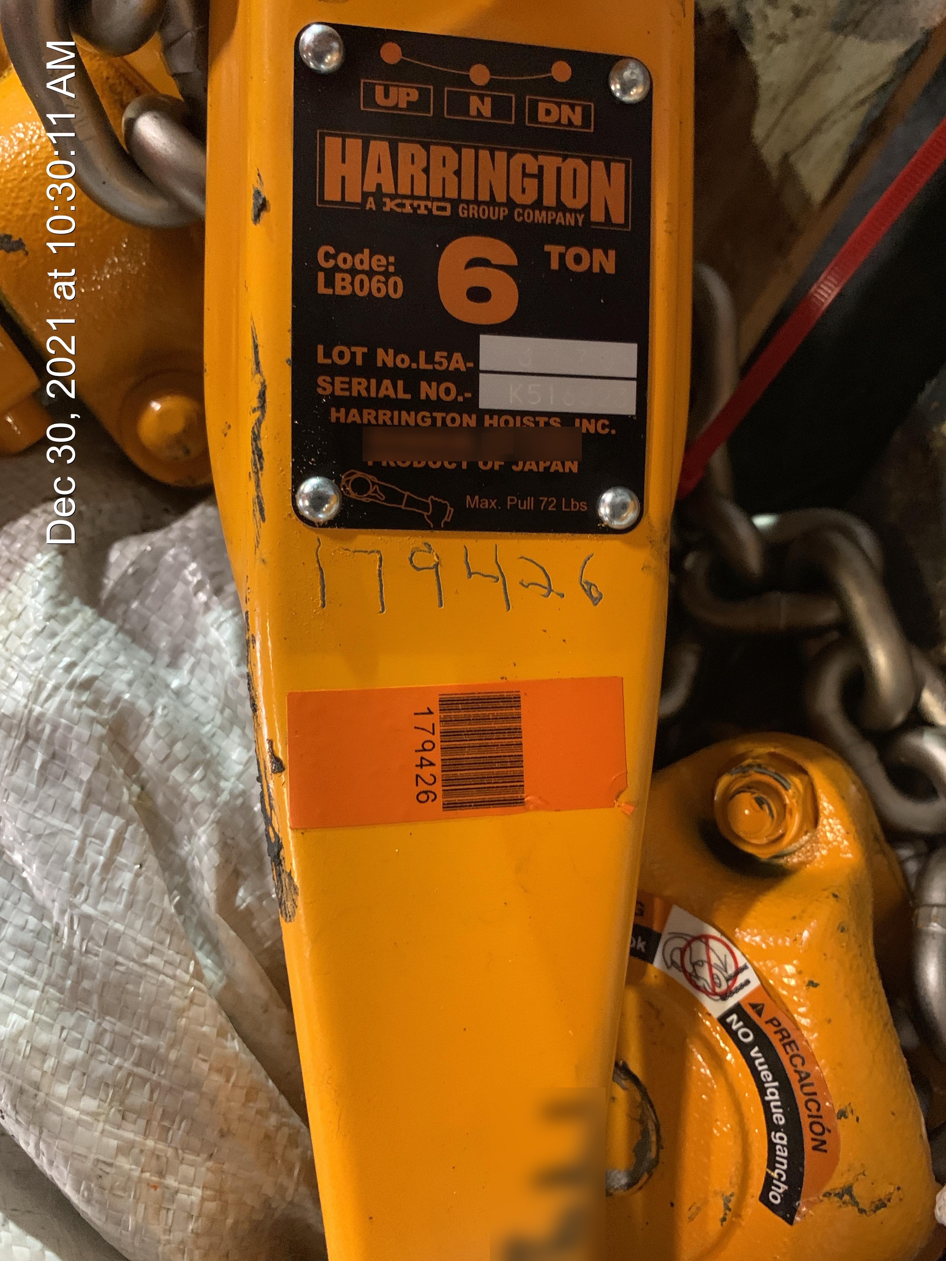 2021 HARRINGTON L5LB060-20