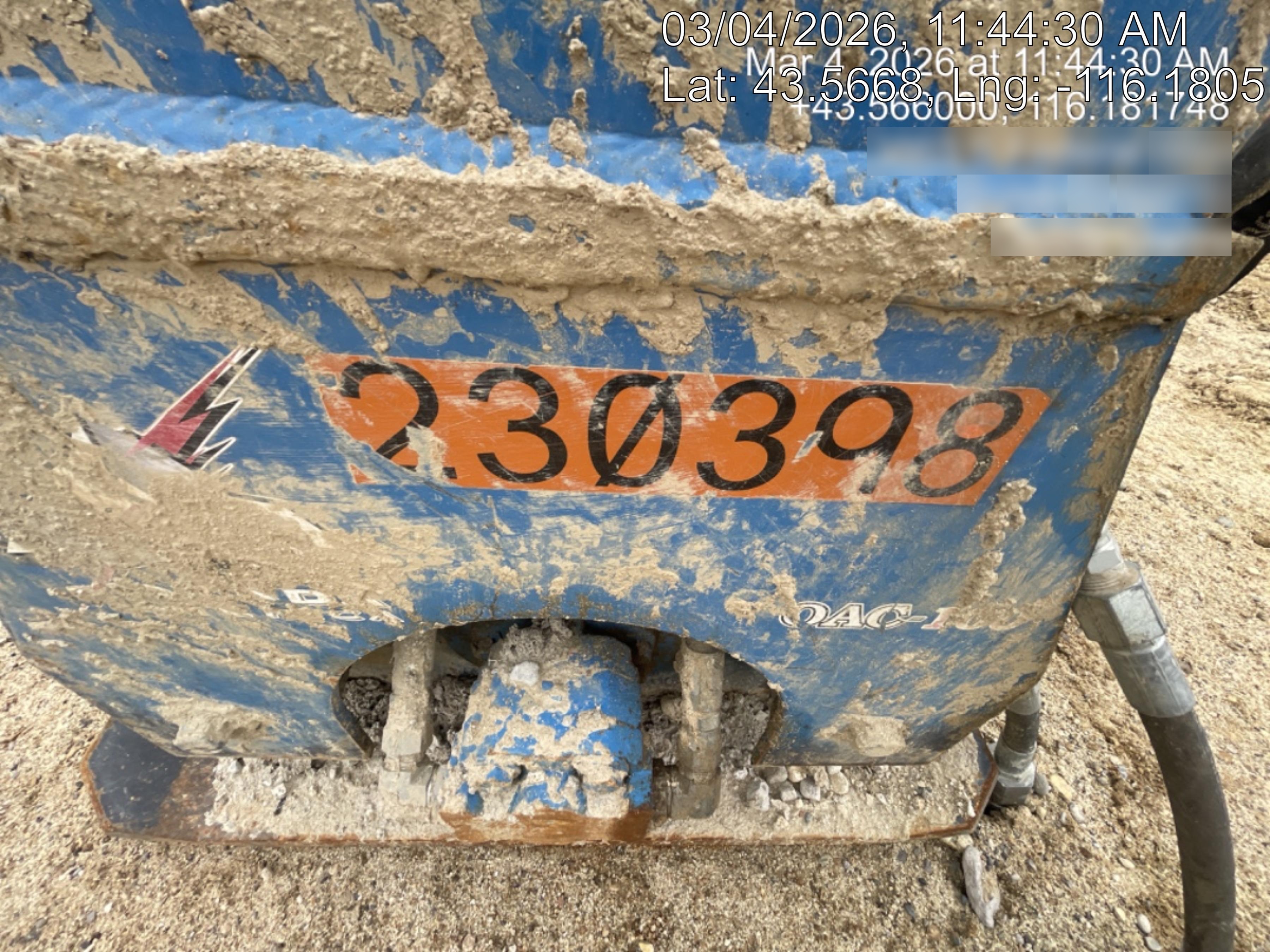 2022 OKADA 12" Plate Compactor - Mini Excavator