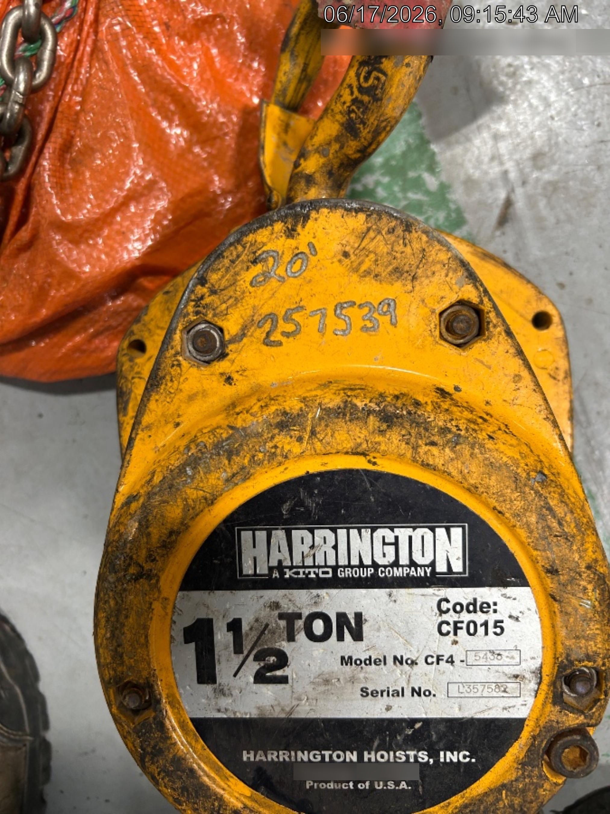 2022 HARRINGTON CF015-20