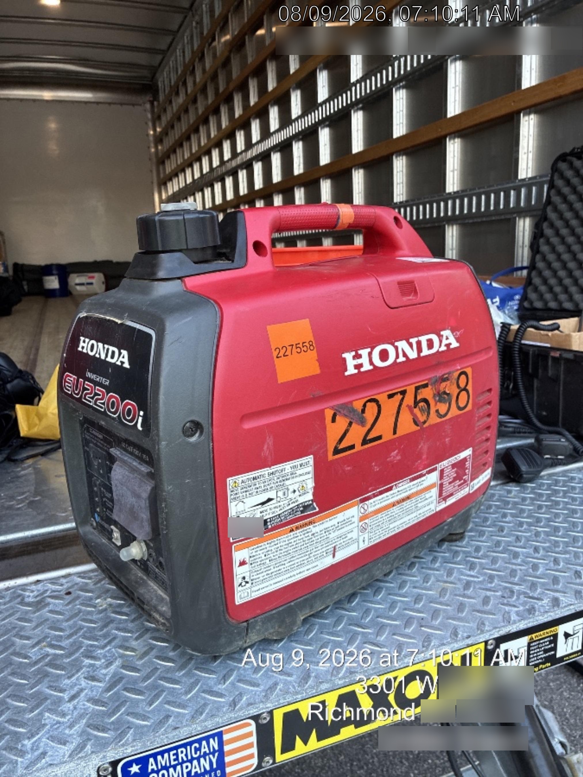 2022 HONDA EU2200ITAN