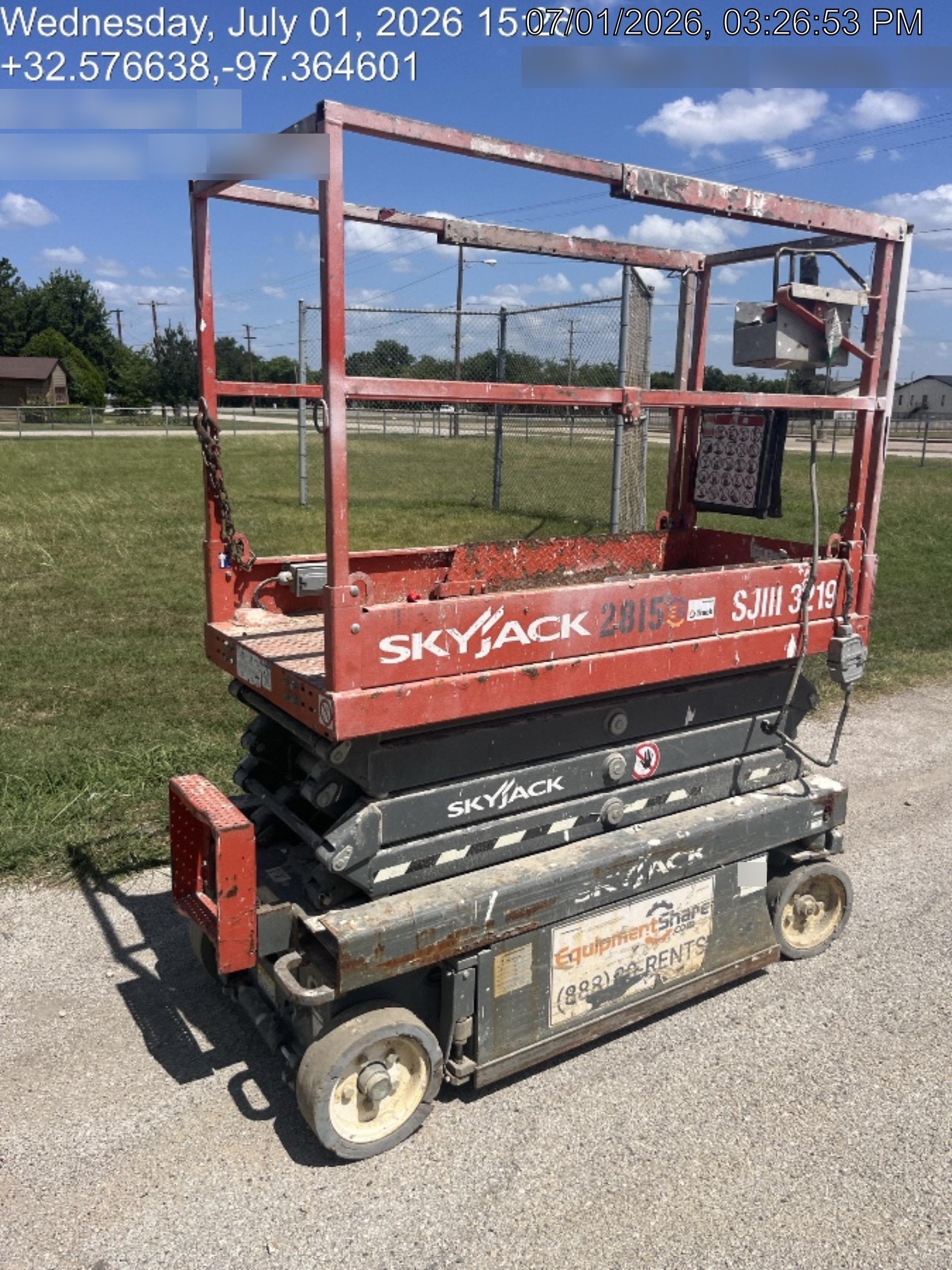 2017 SKYJACK SJIII-3219